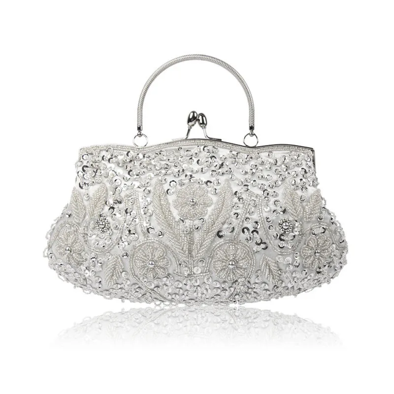 

LACATTURA Shining Shoulder Crossbody Bags Women Bride Clutch Bags Ladies Evening Bag for Party Day Clutches Purses and Handbag