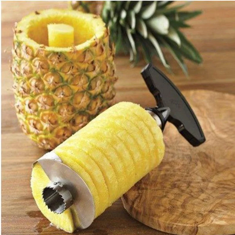 

New Peeler Stainless Steel Pineapple Slicer Cutter Fruit Peelers Zesters Pineapple Corer Knife Fruit Tools Kitchen Accessories