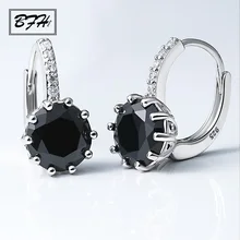 BFH модные маленькие серьги-гвоздики с кристаллами для Для женщин вечерние Винтаж цирконие кубические циркониевые Для женщин крошечные серьги серебристого цвета; бижутерия