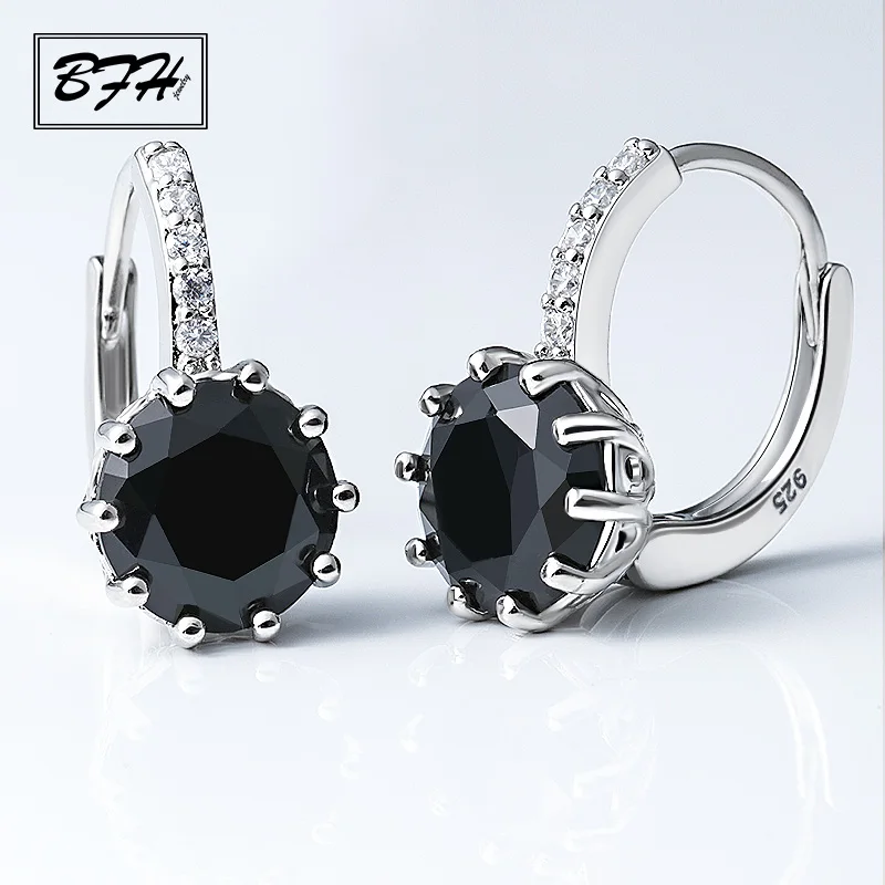 

BFH Fashion Small Crystal Stud Earrings for Women Party Vintage Zircon Gold Cubic Zircon Women Tiny Silver Earring Jewelry