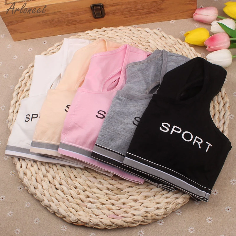 Kids Girls Underwear Bra Vest Children Underclothes Sport Undies Clothes Girls Outfits Cotton tank