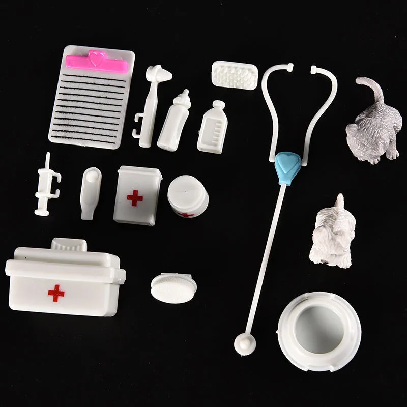 1 компл. Мини пластиковый популярный Декор головоломка научная развивающая игрушка Доктор Медсестры медицинская ролевая игра для