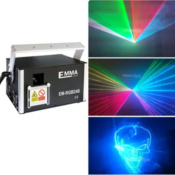 

3000MW 3 watt Red Green Blue RGB multi color ilda dmx Laser Beam animation Scan DJ disco Party stage Decor lazer Light