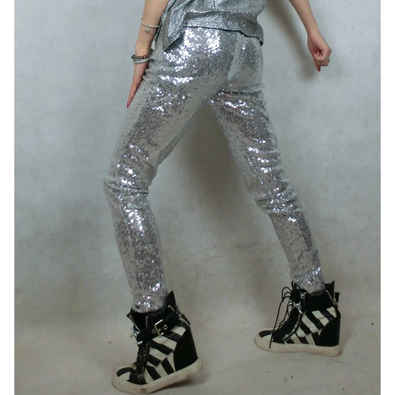 2016 Popular New Fashion Sequined Solid Leggings Women
