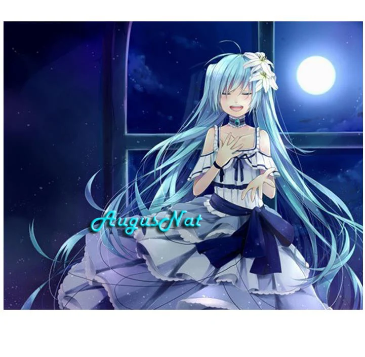 5d diy Полная Алмазная картина Hatsune Miku настенная художественная декорация в горошек