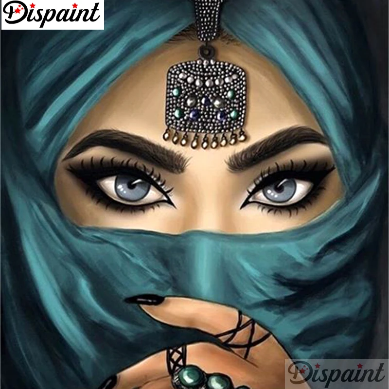 

Dispaint Full Square/Round Drill 5D DIY Diamond Painting "Eye makeup" 3D Embroidery Cross Stitch 5D Home Decor A11618