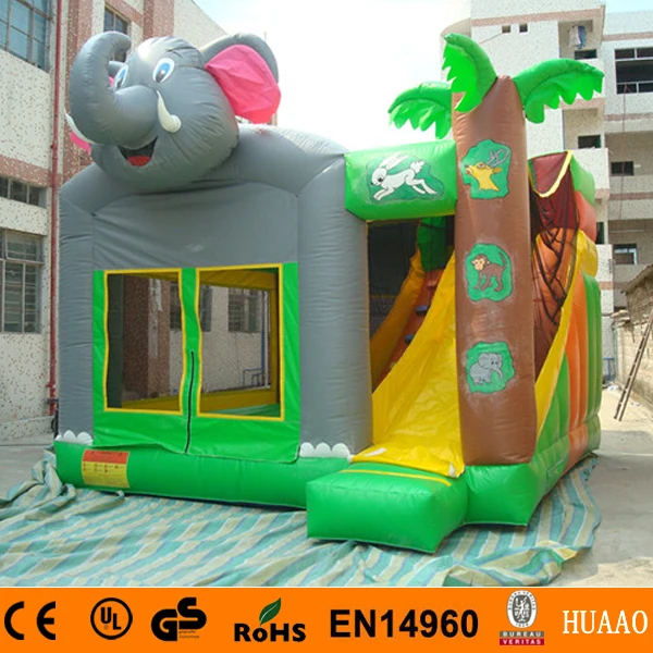 

Elephant Inflatable Bouncer Castle with Slide and CE Blower
