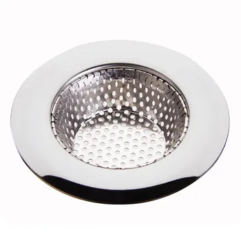 

Bathroom Bathtub Wash Stainless Steel Drain Hole Metal Channel Artificial Filter Basin Sink Drains Mesh Sink Hair Filter