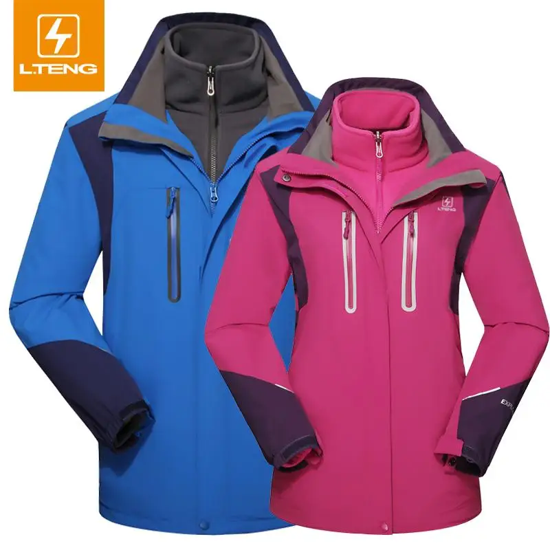 

2016 New Winter Outdoor Fleece Softshell Jacket Women Men Waterproof Jacket Coat Warm Hiking Camping Sports Clothes 141