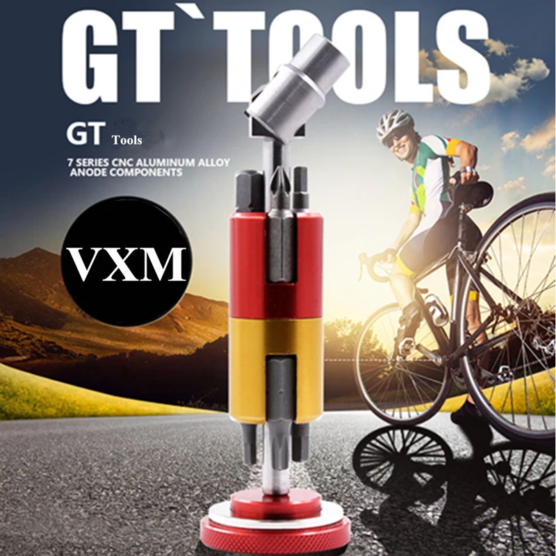 

Bicycle Repair Tools Cycling portable maintenance tools hidden type six angle T25 combination multifunctional Tools MM098654