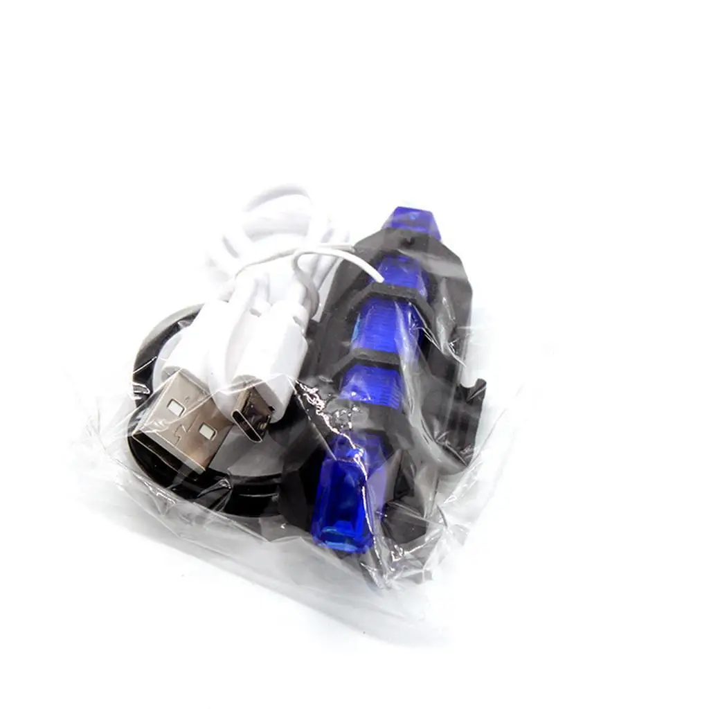 Cheap Portable USB Rechargeable Bike Bicycle Tail Rear Warning LED Bicycle Light Waterproof Front Rear Tail USB Flash Lamp 5