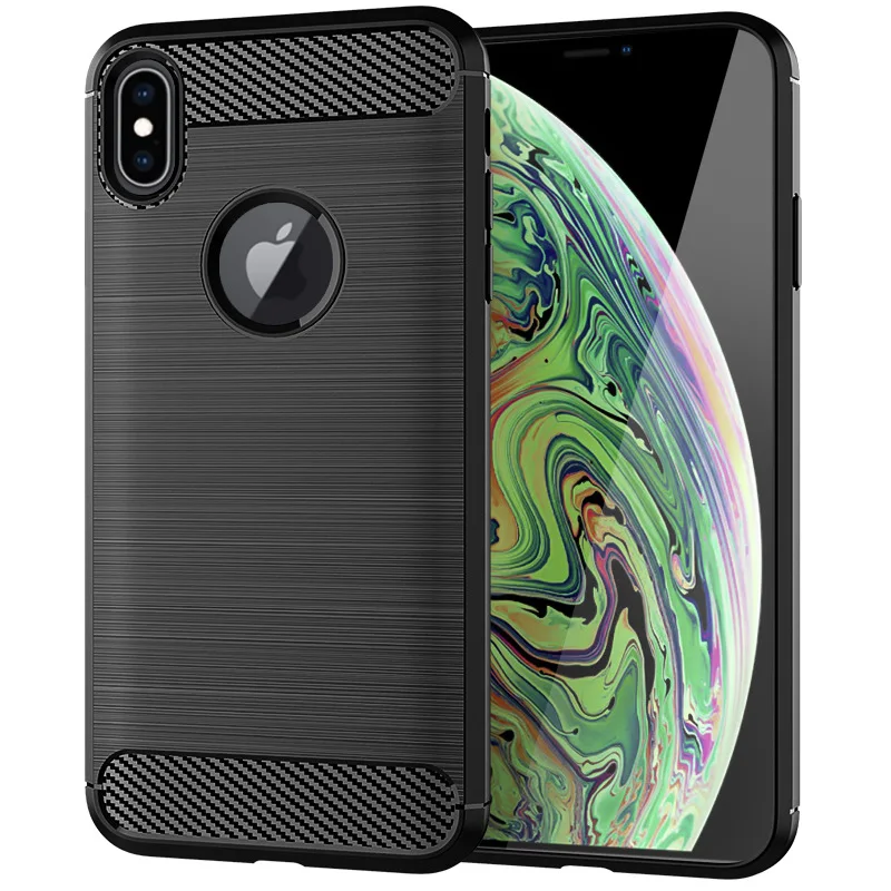 Углеродное волокно оптом текстура ТОНКАЯ БРОНЯ Матовый ТПУ чехол для Iphone X XR XS MAX 6s 7 6 7 8 PLUS 100 шт./партия