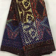 Горячая Распродажа, африканская ткань tissus, воск, африканская восковая ткань с камнем, Анкара, Ткань 6 ярдов, хлопок, ткань для платья, YN-A1