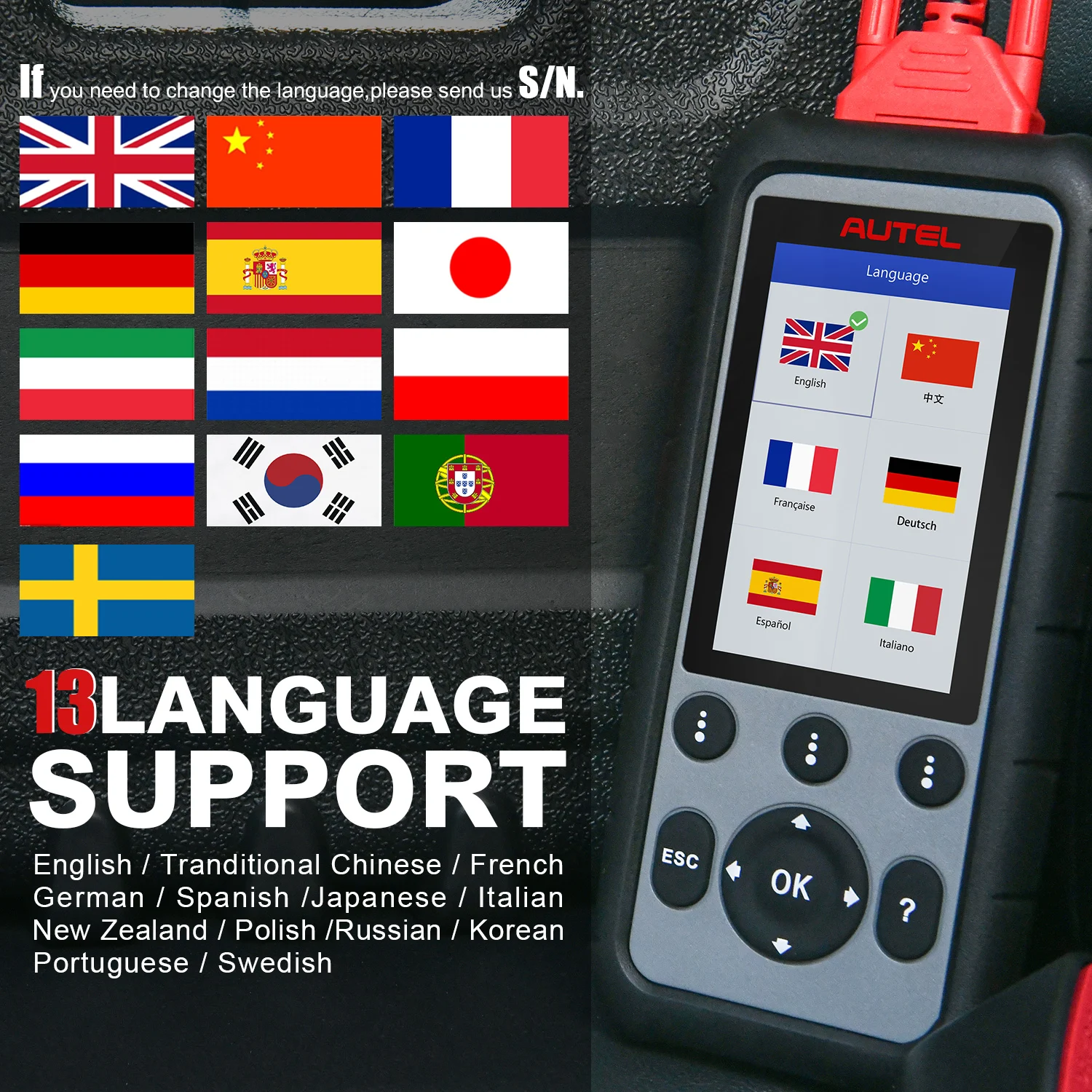 새로운 Autel MaxiDiag MD806 자동차 진단 도구 자동차 스캐너 OBD2 자동 스캔 도구 코드 리더 엔진 테스트 진단, 자동차 진단 도구 스캐너 OBD2