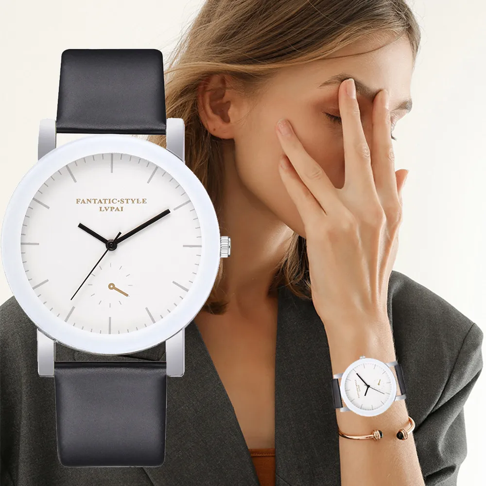 

Style Quartz Watch relogio feminino Quartz Leather Band Watch Analog Wrist Watch Analog Quartz Wristwatch Bracelet Top