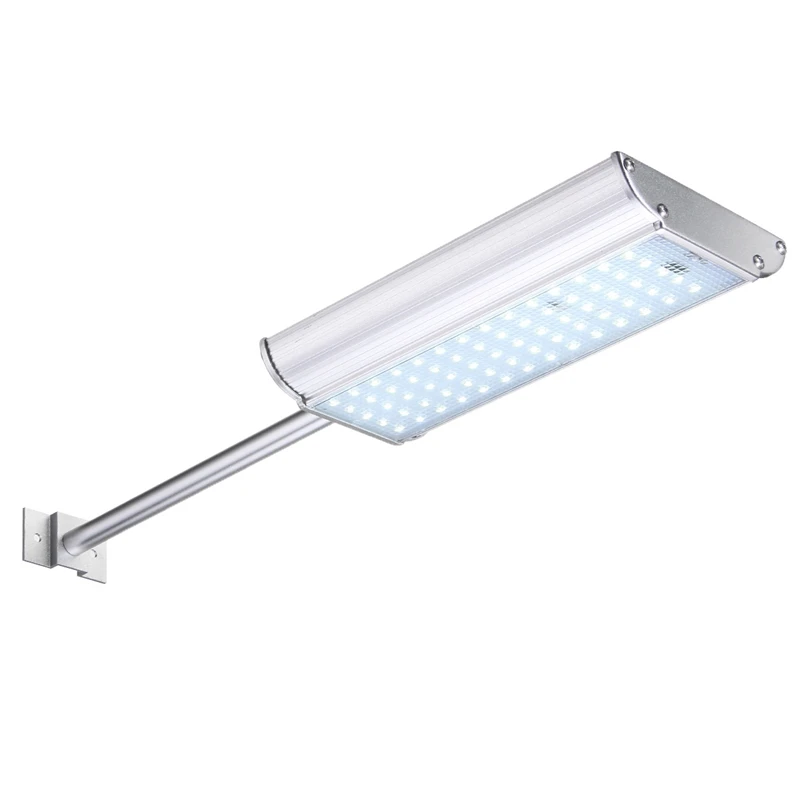 

Pure white Solar Powered Microwave Motion Sensor SMD 2835 70 Led Solar Light Outdoor Waterproof Garden Light Wall Street Lamp