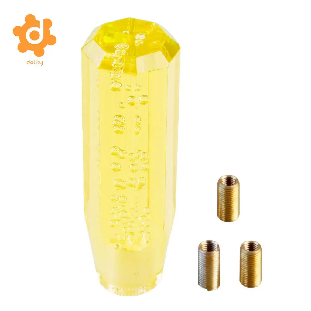 dolity Transparent Gear shift knob Crystal Bubble Shift Knob Manual Fitment 