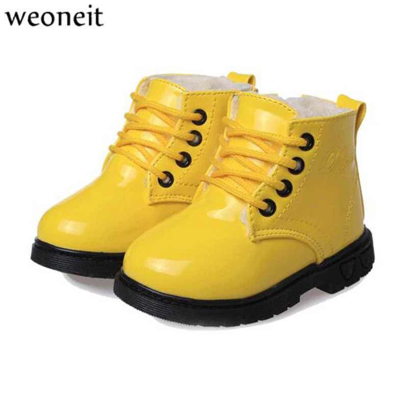 Weoneit Snow Boots Winter Ankle Boots Children Girls Boys Shoes 2020 Fashion Winter Boots