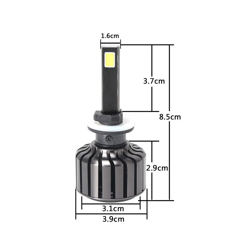 New-Arrival-Lamplight-COB-880-881-7200LM-LED-CAR-HEADLIGHT-60W-BULB-Cars-Replace-Car-Lights