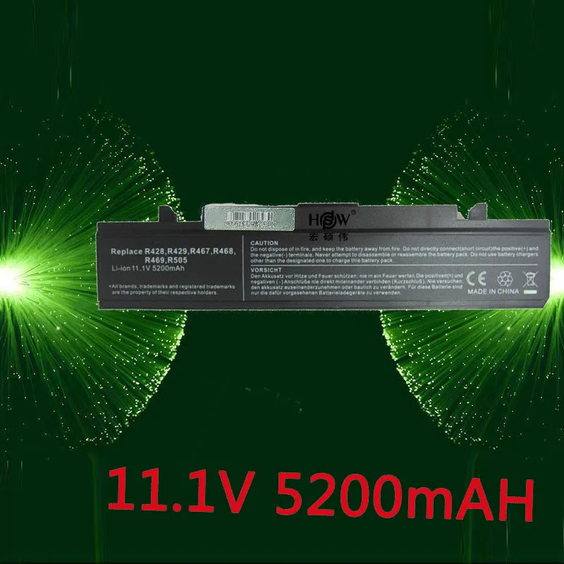 HSW Аккумуляторы для samsung AA-PB9NC6W/E AA-PB9NS6B AA-PL9NC2B AA-PL9NC6W R540-JS08AU R465 R466 R467 R468 R470 R470