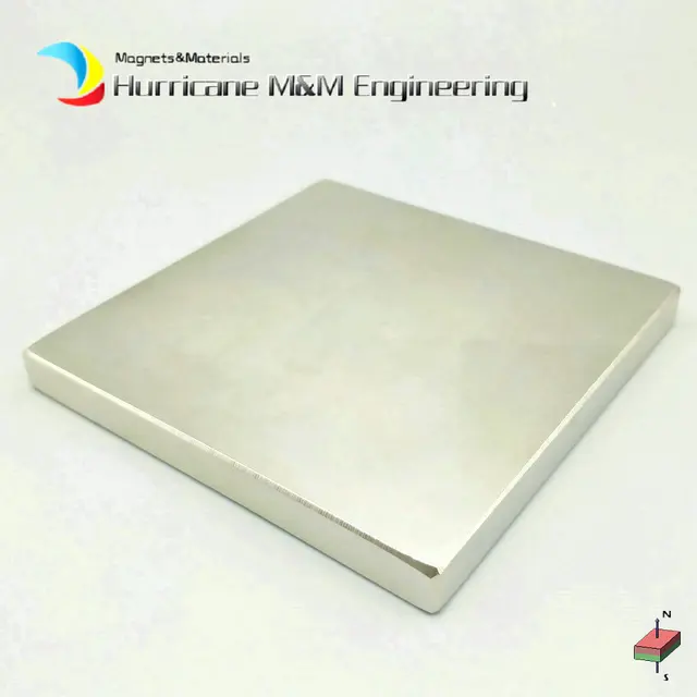 1pc Super Strong NdFeB Block about 100x100x10 mm Large Plate