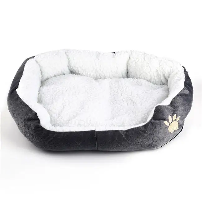Маленькая кошка кровать мягкий коврик корзина скамейка кошка спальный мешок теплая подушка для шезлонга окунь полка для маленькой кошки собаки котята Щенок Животное - Цвет: Gray