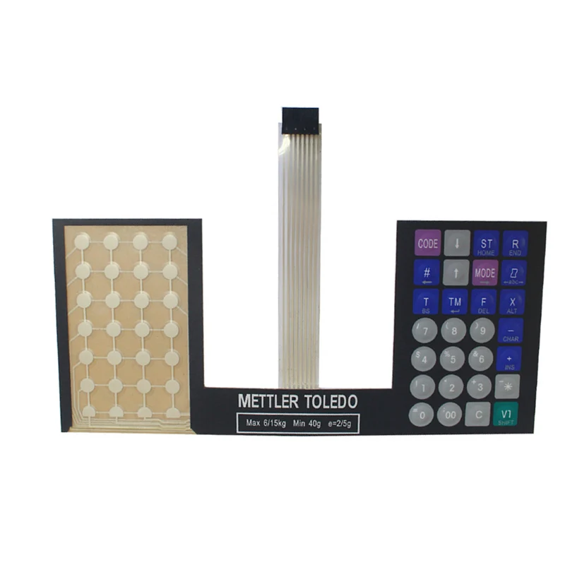 5pcs lot compatible english version keyboard film for mettler toledo