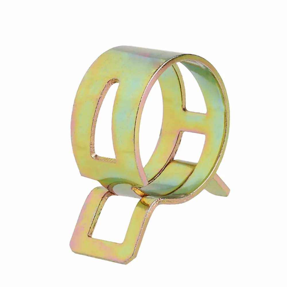 100Pcs 6 22mm Spring Clip Fuel Line Hose Water Pipe Air Tube Clamps