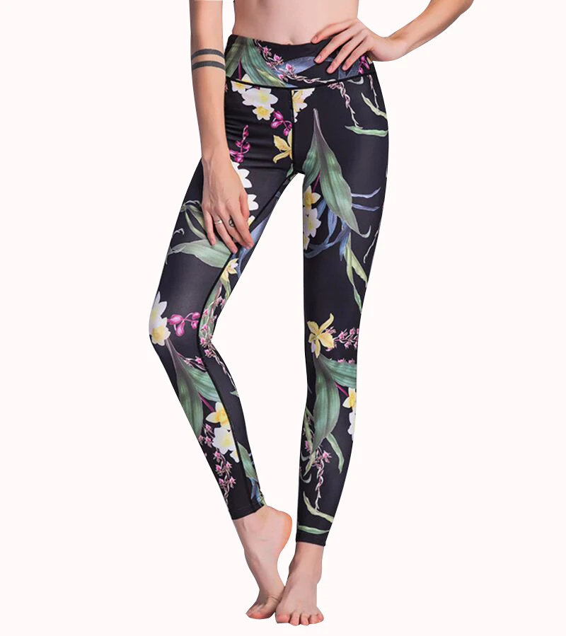 Aliexpress.com : Buy Daffodils Print Yoga Leggings High