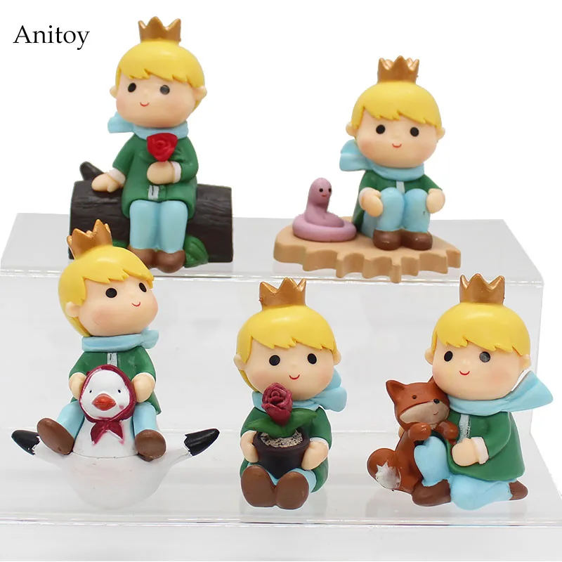 

5pcs/set The Adventures of the Little Prince PVC Figure Collectible Toy 8cm KT4081
