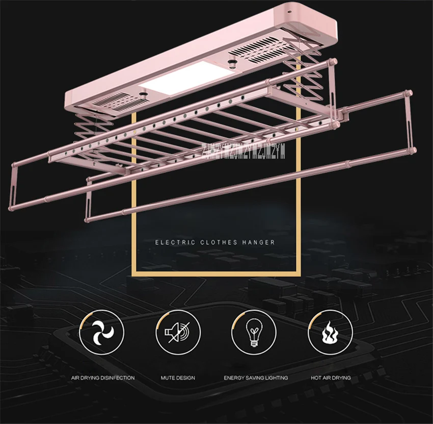 Тип-63 электрическая сушилка балкон подъема телескопическая сушилка автоматический интеллектуальный пульт дистанционного управления Управление сушилка для одежды и полотенцы 220V 133W