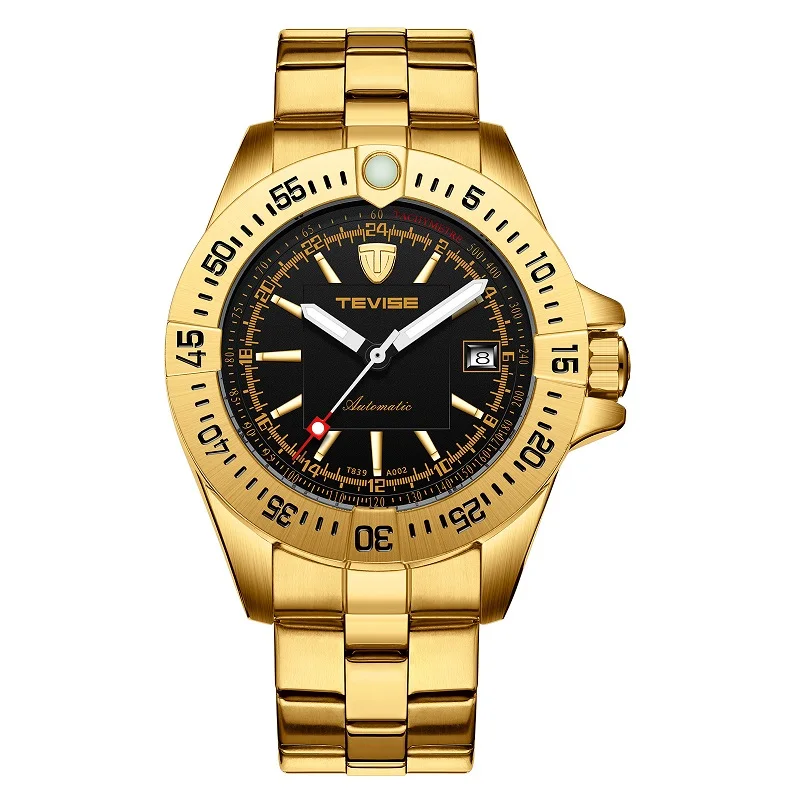 TEVISE Brand Watch Men T839A-002 Automatic Mechanical Watch Calendar Luminous Hands Waterproof Male Clock Business Wristwatch (16)