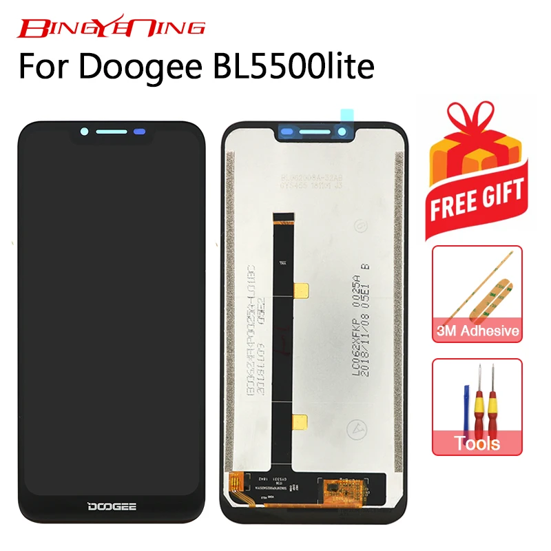 

100% New Original For Doogee BL5500 Lite LCD&Touch screen Digitizer with frame display Screen module accessories Replacement