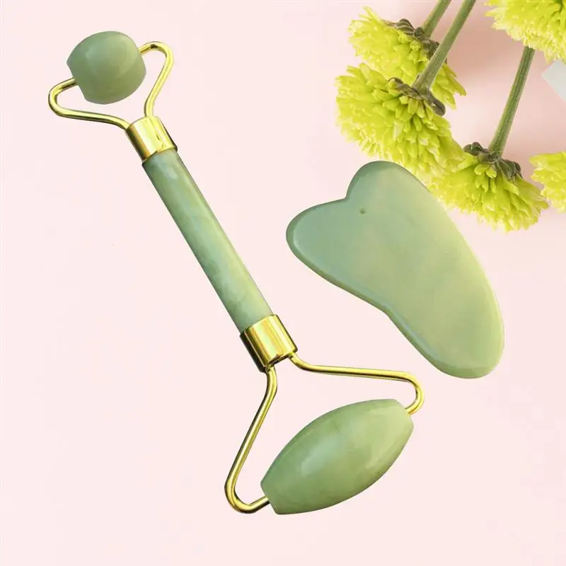 Supra mfs-101. Набор из нефрита для массажа лица. Роллер массажный гуаша нефрит. Массажный набор для лица. Нефритовый массажёр для лица.