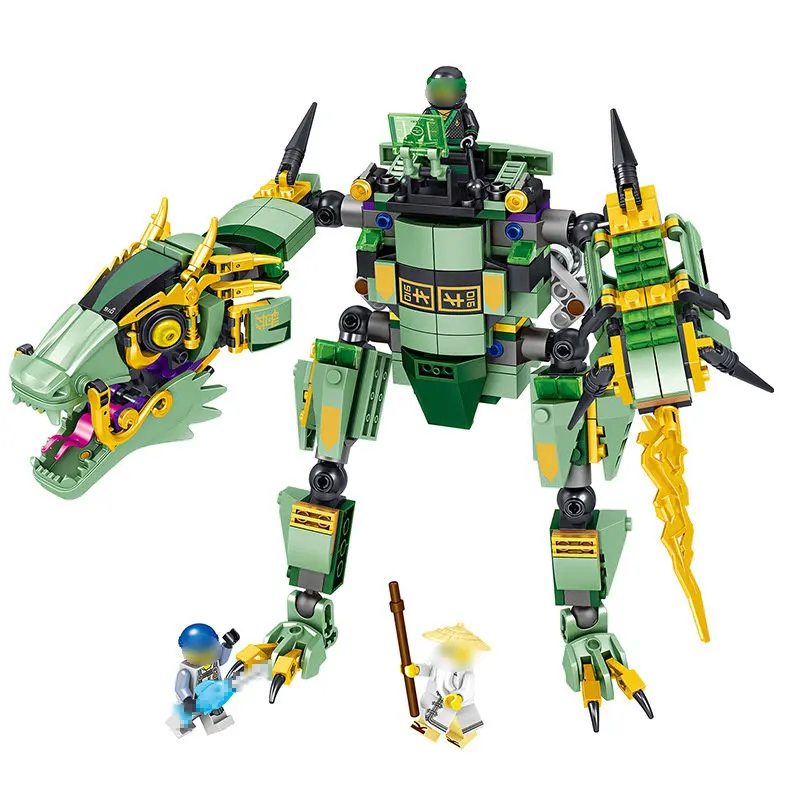 

NINJA Model Building Blocks Bricks Master Wu's Mega Dragon With Figures Compatible LegoINGly Ninjagoes Set Toys For Children