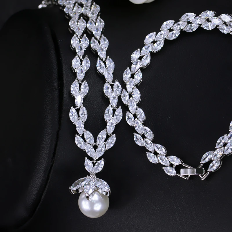 Pearl Wedding Jewelry set4