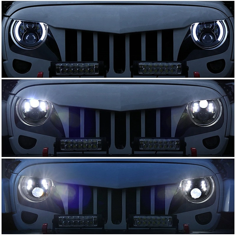 Yait для Nissan Patrol Y60 7 дюймов 60 Вт Светодиодный фар джипа Wrangler JK Приглашаем посетить