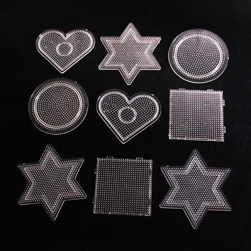 

21 Pattern Clear Template Fuse Bead DIY Hand Making Pegboard Home Decor New Year Gift Craft Children Kid Favorite