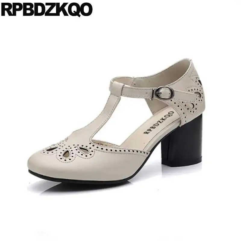 white medium heel sandals