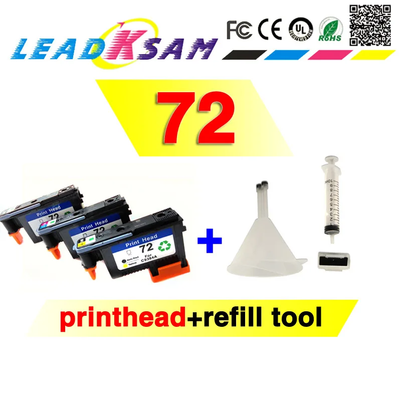 

Replace For HP72 DesignJet Printhead C9380A C9383A C9384A For HP 72 Designjet T610 T620 T770 T790 T795 T1100 T1120 T1200 T2300