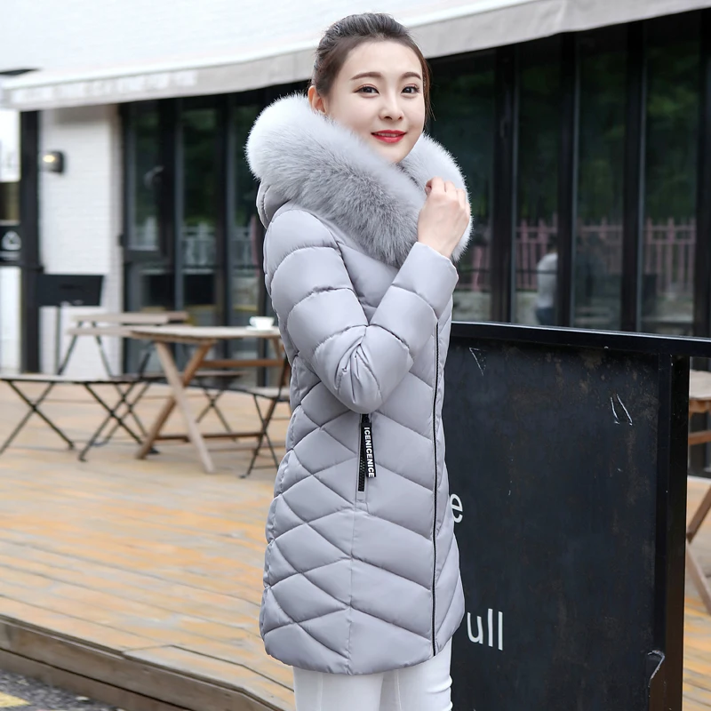 winter jacket women 2018 Winter Female Long Jacket Winter Coat Women Fake Fur Collar Warm Woman Parka Outerwear Down Jacket Coat