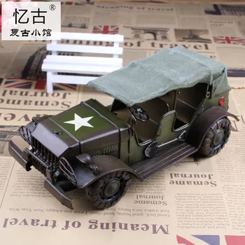 

Classic Retro Vintage Car Model Willis Jeep Models Creative Iron Craft Gift Home Bar Decoration