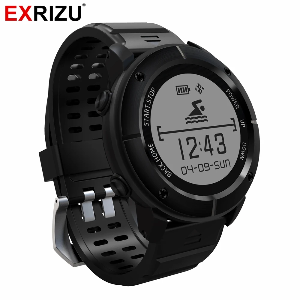 Смарт часы EXRIZU IP68 спортивные для активного отдыха GPS навигация пульсометр Bluetooth