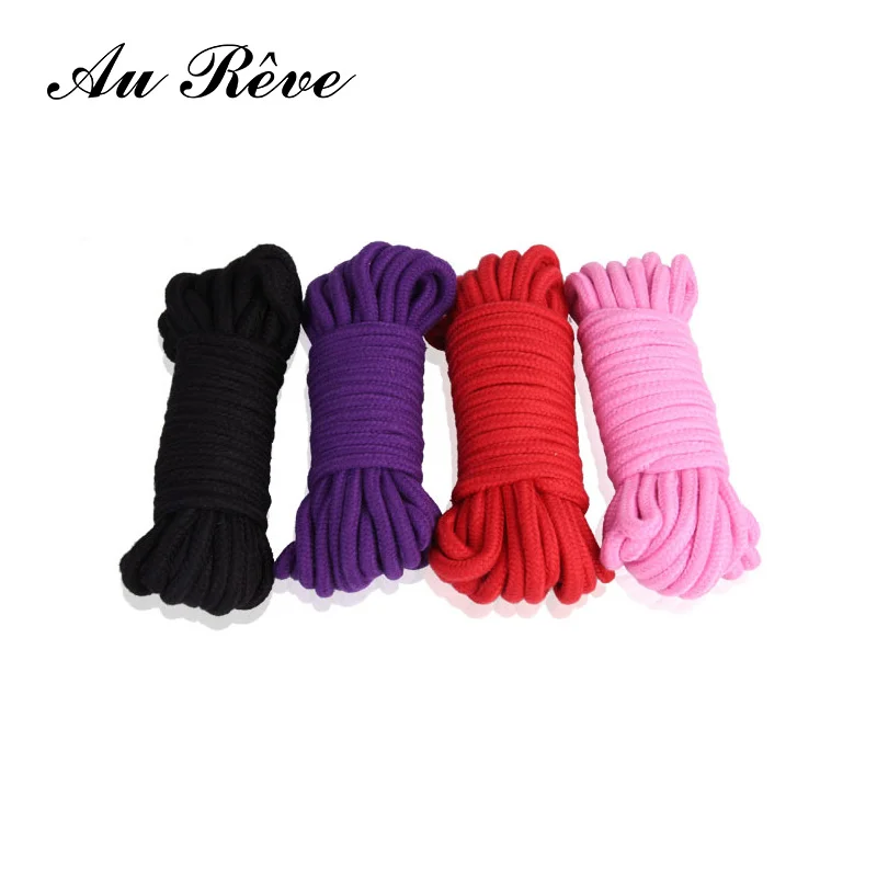 AuReve 4 Colors SM Rope Fetish Sex Restraint Bondage Rope Harness SM