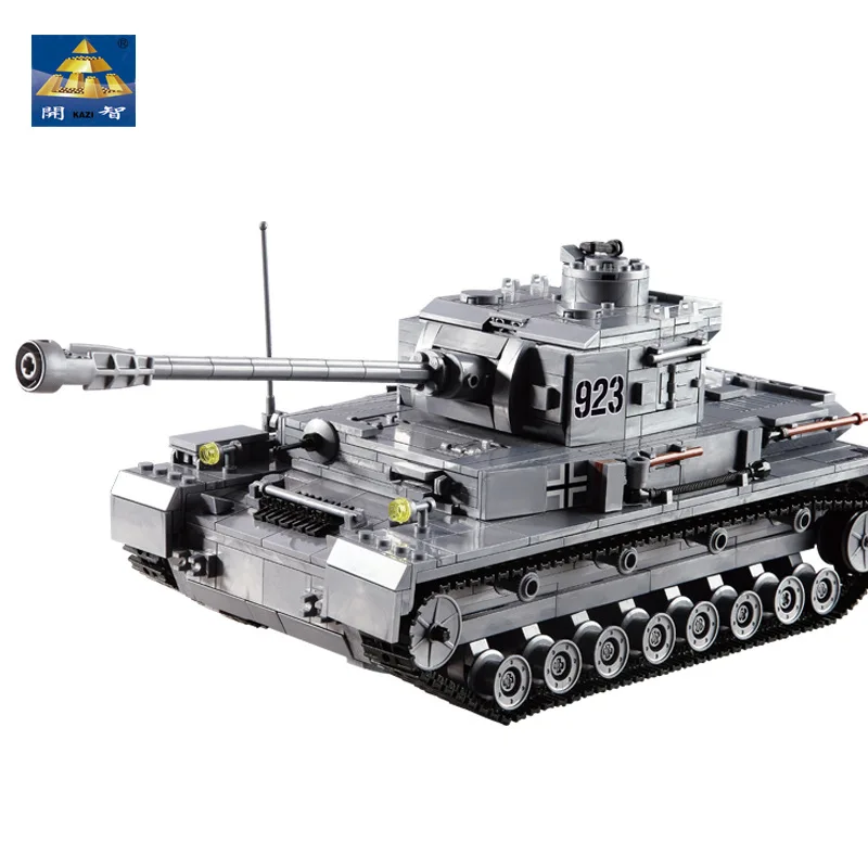 KAZI большой IV Танк 1193 шт. строительные блоки военная армия модель Набор Обучающие игрушки для детей совместимы