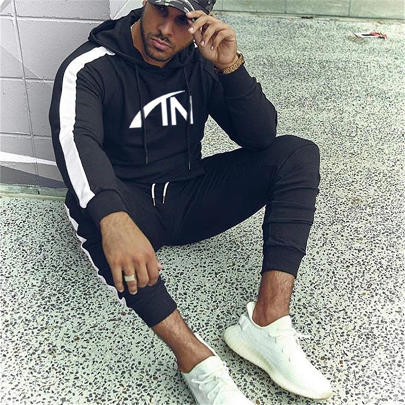 FRMARO Autumn brand sporting suit men Suit Men Hoodies Sets Mens Gyms Sportswear Jogger Suit Male Tracksuit sets