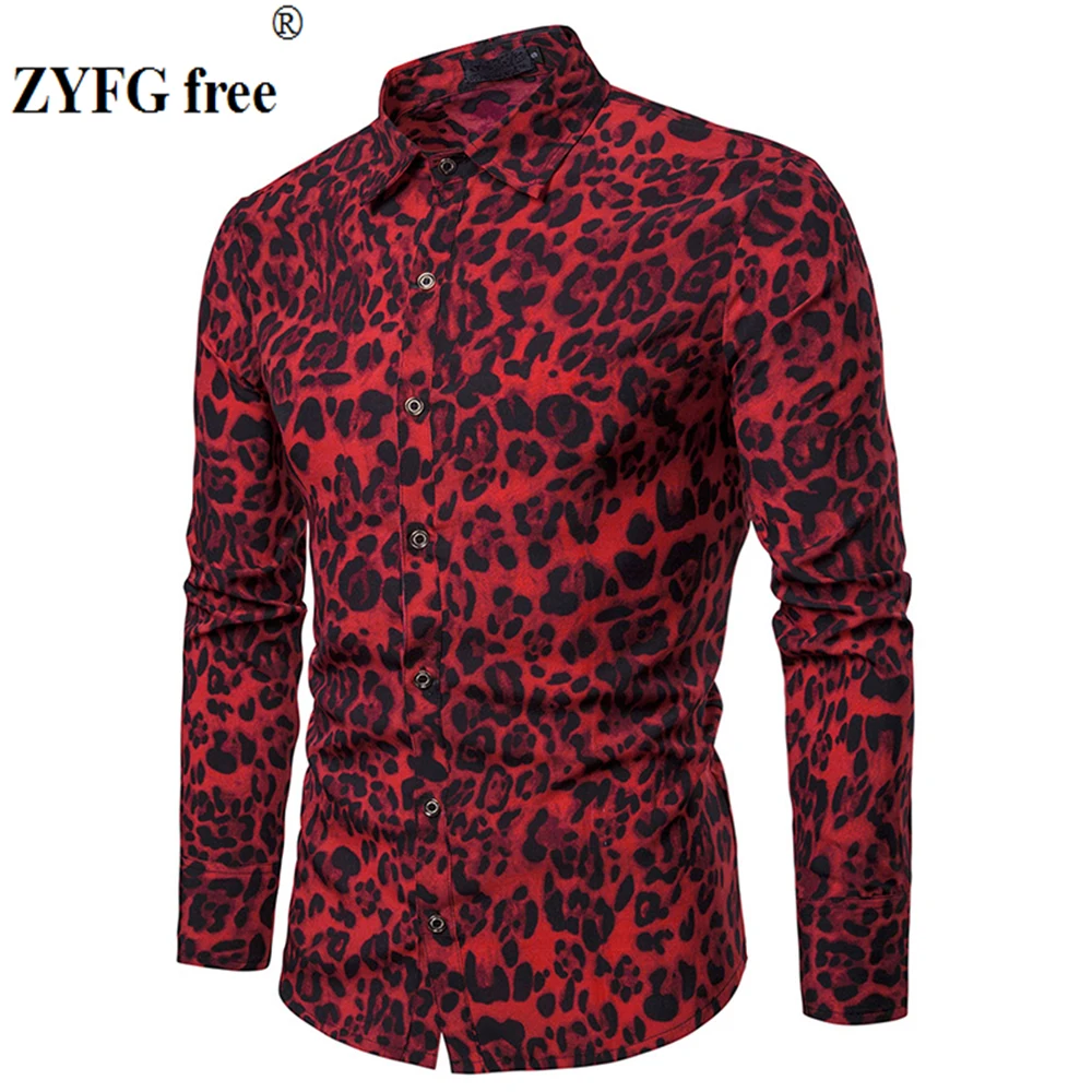 New summer men's long sleeved shirt fashion creative