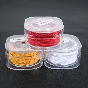 

Sauvoo 1 Box Round Nylon Coated Elastic Cord Beading Stretch Thread/String/Rope for DIY Bracelets Beaded Jewelry Making Crafts