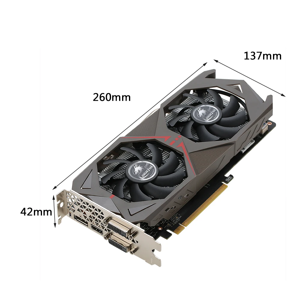 Цветная видеокарта GeForce GTX 1060 GPU 6 ГБ 192bit esport Гейминг GDDR5 6144 M PCI-E X16 3,0 Очки виртуальной реальности VR Ready видео Графика карты с 2 Вентилятор охлаждения