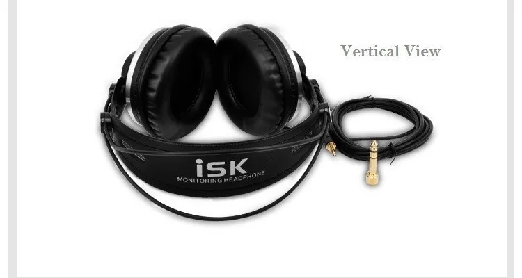Фирменные мониторные наушники, iSK hp-980, профессиональная студийная диджейская гарнитура, объемный стерео звук, наушники Hifi, наушники